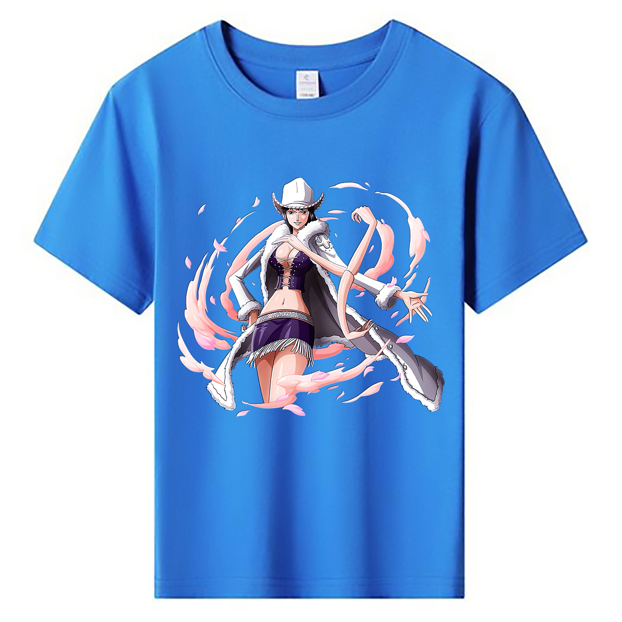 （画像用） ワンピース ニコ・ロビン ONE PIECE Nico Robin 綿100％キッズTシャツ（フロントプリント）